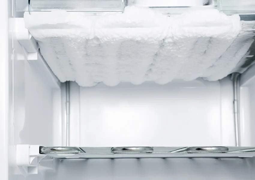 Cold Diract frost buildup or icing subzero fridge repair UK