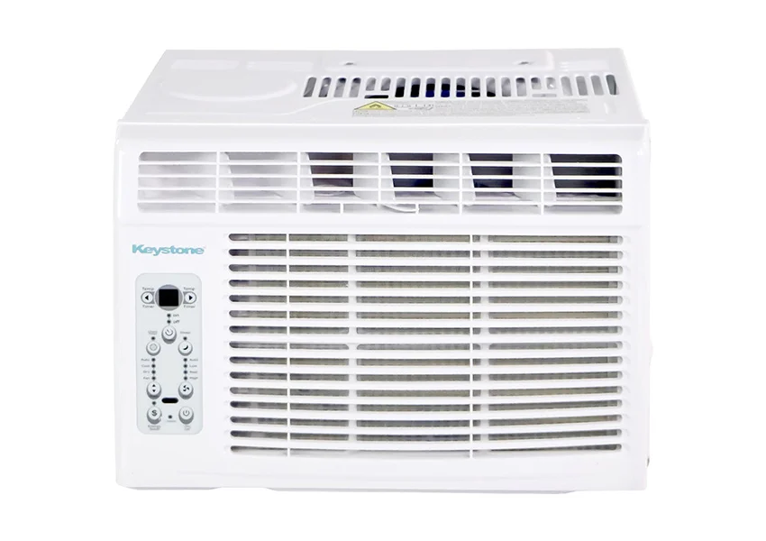 Most quiet is the Keystone KSTAW05BE Window-Mounted Air Conditioner