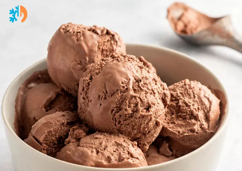 homemade chocolate ice cream without a machine
