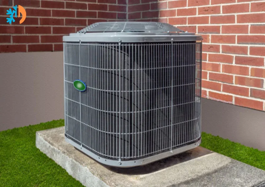 outdoor fan and air filter is one components of heat pump system